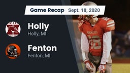 Recap: Holly  vs. Fenton  2020