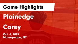 Plainedge  vs Carey  Game Highlights - Oct. 6, 2023