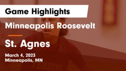 Minneapolis Roosevelt  vs St. Agnes  Game Highlights - March 4, 2023