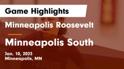Minneapolis Roosevelt  vs Minneapolis South  Game Highlights - Jan. 10, 2023