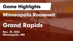 Minneapolis Roosevelt  vs Grand Rapids  Game Highlights - Nov. 25, 2023