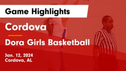 Cordova  vs Dora  Girls Basketball Game Highlights - Jan. 12, 2024