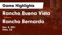 Rancho Buena Vista  vs Rancho Bernardo  Game Highlights - Dec. 8, 2021