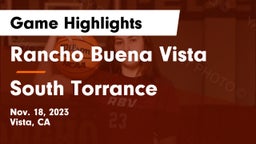 Rancho Buena Vista  vs South Torrance Game Highlights - Nov. 18, 2023