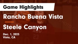 Rancho Buena Vista  vs Steele Canyon  Game Highlights - Dec. 1, 2023
