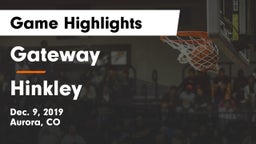 Gateway  vs Hinkley  Game Highlights - Dec. 9, 2019