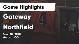 Gateway  vs Northfield  Game Highlights - Jan. 10, 2020