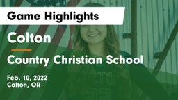 Colton  vs Country Christian School Game Highlights - Feb. 10, 2022