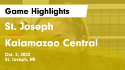 St. Joseph  vs Kalamazoo Central  Game Highlights - Oct. 5, 2022