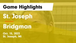 St. Joseph  vs Bridgman  Game Highlights - Oct. 15, 2022