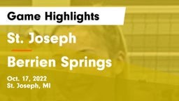 St. Joseph  vs Berrien Springs  Game Highlights - Oct. 17, 2022