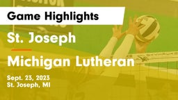 St. Joseph  vs Michigan Lutheran Game Highlights - Sept. 23, 2023