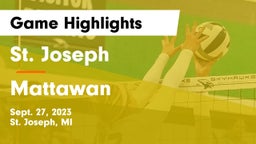 St. Joseph  vs Mattawan  Game Highlights - Sept. 27, 2023