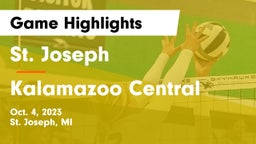 St. Joseph  vs Kalamazoo Central  Game Highlights - Oct. 4, 2023