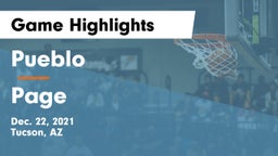 Pueblo  vs Page  Game Highlights - Dec. 22, 2021