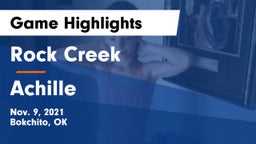 Rock Creek  vs Achille Game Highlights - Nov. 9, 2021