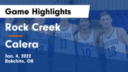 Rock Creek  vs Calera  Game Highlights - Jan. 4, 2022