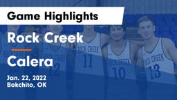 Rock Creek  vs Calera  Game Highlights - Jan. 22, 2022
