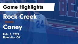 Rock Creek  vs Caney Game Highlights - Feb. 8, 2022