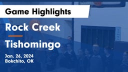 Rock Creek  vs Tishomingo  Game Highlights - Jan. 26, 2024