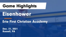 Eisenhower  vs Erie First Christian Academy  Game Highlights - Dec. 21, 2021