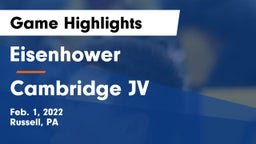 Eisenhower  vs Cambridge JV Game Highlights - Feb. 1, 2022