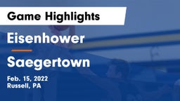 Eisenhower  vs Saegertown  Game Highlights - Feb. 15, 2022