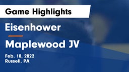 Eisenhower  vs Maplewood JV Game Highlights - Feb. 18, 2022