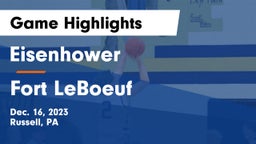 Eisenhower  vs Fort LeBoeuf  Game Highlights - Dec. 16, 2023