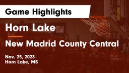 Horn Lake  vs New Madrid County Central Game Highlights - Nov. 25, 2023
