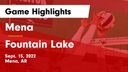 Mena  vs Fountain Lake  Game Highlights - Sept. 15, 2022