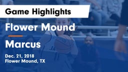 Flower Mound  vs Marcus  Game Highlights - Dec. 21, 2018