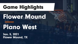 Flower Mound  vs Plano West  Game Highlights - Jan. 5, 2021