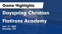 Dayspring Christian  vs Flatirons Academy Game Highlights - Jan. 21, 2023