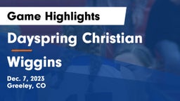Dayspring Christian  vs Wiggins  Game Highlights - Dec. 7, 2023