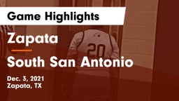 Zapata  vs South San Antonio  Game Highlights - Dec. 3, 2021