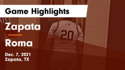 Zapata  vs Roma  Game Highlights - Dec. 7, 2021