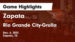 Zapata  vs Rio Grande City-Grulla  Game Highlights - Dec. 6, 2023