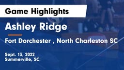 Ashley Ridge  vs Fort Dorchester , North Charleston SC Game Highlights - Sept. 13, 2022