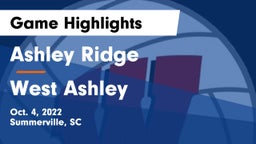 Ashley Ridge  vs West Ashley  Game Highlights - Oct. 4, 2022