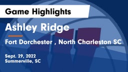 Ashley Ridge  vs Fort Dorchester , North Charleston SC Game Highlights - Sept. 29, 2022