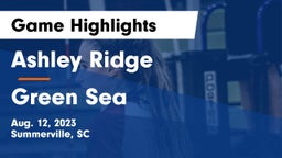 Ashley Ridge  vs Green Sea  Game Highlights - Aug. 12, 2023