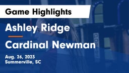 Ashley Ridge  vs Cardinal Newman  Game Highlights - Aug. 26, 2023