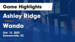 Ashley Ridge  vs Wando  Game Highlights - Oct. 12, 2023
