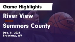 River View  vs Summers County  Game Highlights - Dec. 11, 2021