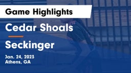 Cedar Shoals   vs Seckinger  Game Highlights - Jan. 24, 2023