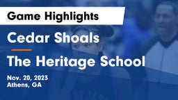Cedar Shoals   vs The Heritage School Game Highlights - Nov. 20, 2023