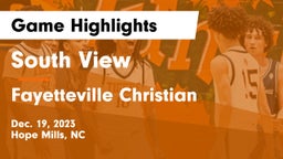 South View 	 vs Fayetteville Christian Game Highlights - Dec. 19, 2023