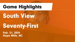 South View 	 vs Seventy-First  Game Highlights - Feb. 21, 2024