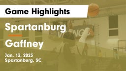 Spartanburg  vs Gaffney  Game Highlights - Jan. 13, 2023